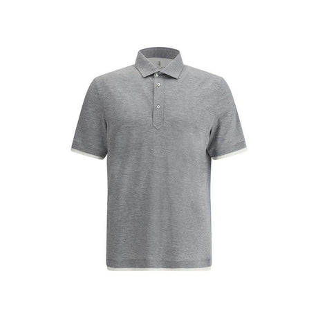 Brunello Cucinelli Silk Polo Shirt - Hilstor