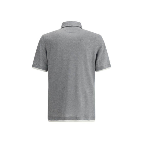 Brunello Cucinelli Silk Polo Shirt - Hilstor