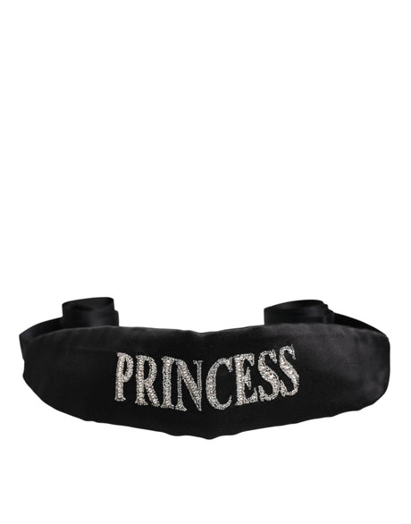 Dolce & Gabbana Black Princess Fantasy Braided Waist Belt - Hilstor