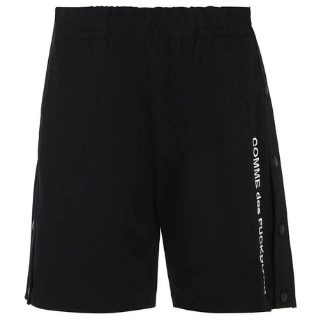 Comme Des Fuckdown Black Viscose Men Bermuda Short - Hilstor