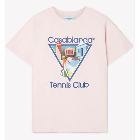 Casablanca Pink Cotton T-Shirt - Hilstor