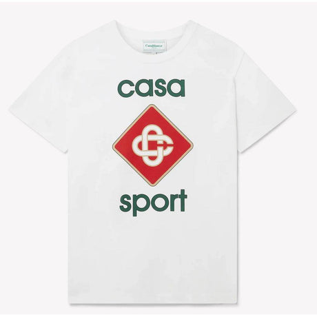 Casablanca White Cotton T-Shirt - Hilstor