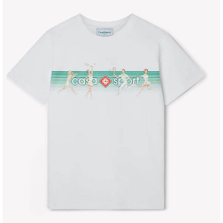 Casablanca White Cotton T-Shirt - Hilstor