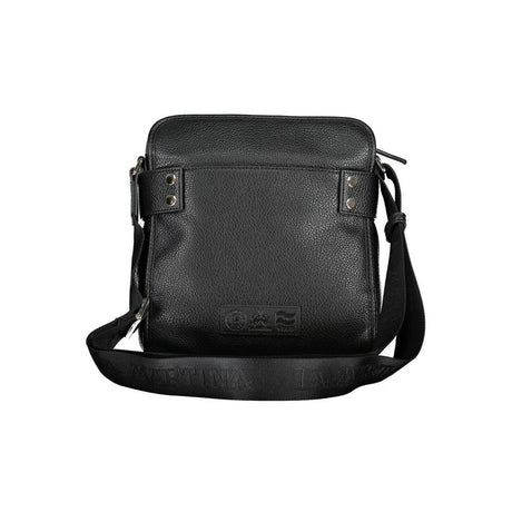 La Martina Black Polyethylene Shoulder Bag - Hilstor