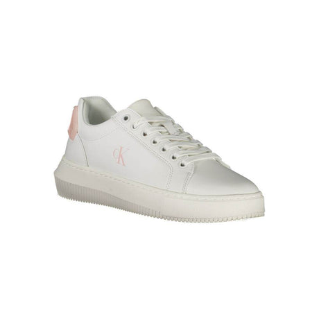 Calvin Klein White Leather Women Sneaker - Hilstor