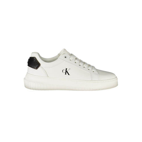 Calvin Klein White Leather Women Sneaker - Hilstor