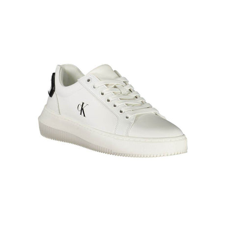 Calvin Klein White Leather Women Sneaker - Hilstor