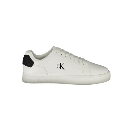 Calvin Klein White Leather Men Sneaker - Hilstor
