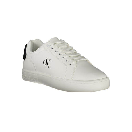 Calvin Klein White Leather Men Sneaker - Hilstor