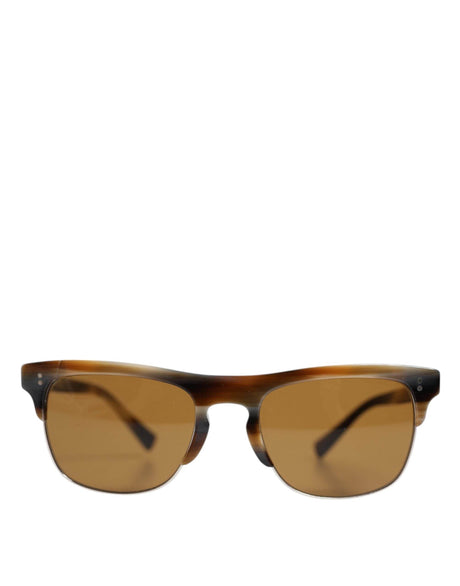 Dolce & Gabbana Brown Striped Acetate Square DG4305 Eyewear Sunglasses - Hilstor