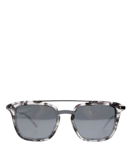 Dolce & Gabbana Gray Havana Acetate Square DG4327 Eyewear Sunglasses - Hilstor