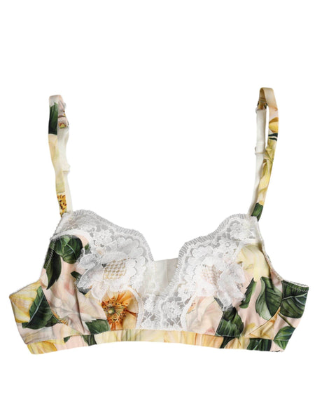 Dolce & Gabbana Multicolor Floral Print Non Wire Bra Underwear - Hilstor