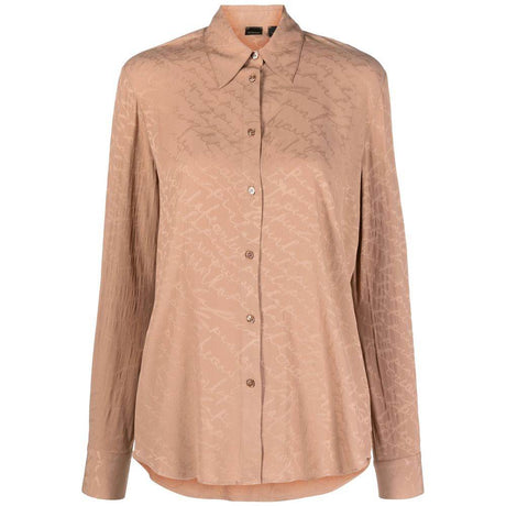PINKO Beige Silk Women Shirt - Hilstor