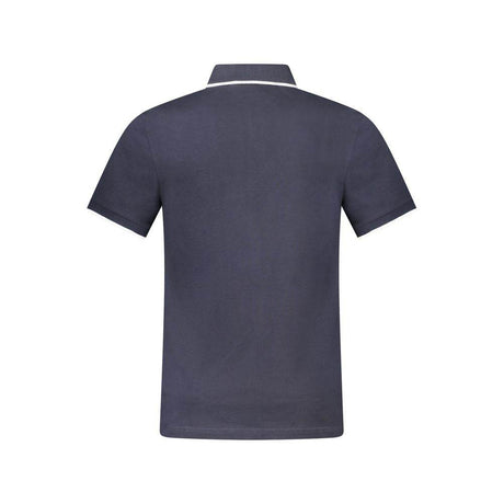 Hugo Boss Blue Cotton Polo Shirt - Hilstor