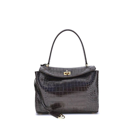 Balenciaga Rodeo Shoulder Bag in crocodile-print leather - Hilstor