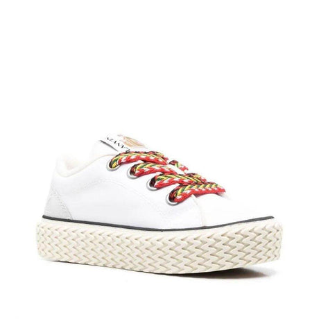 Lanvin Cotton Lace-Up Sneakers - Hilstor
