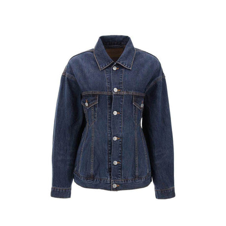 Balenciaga 'Hourglass' Denim Jacket - Hilstor