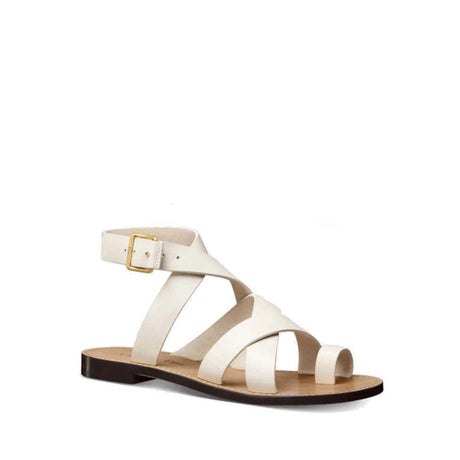 Dior Sun Leather Flat Sandals - Hilstor