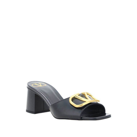 Valentino Garavani Vlogo Leather Sandals - Hilstor