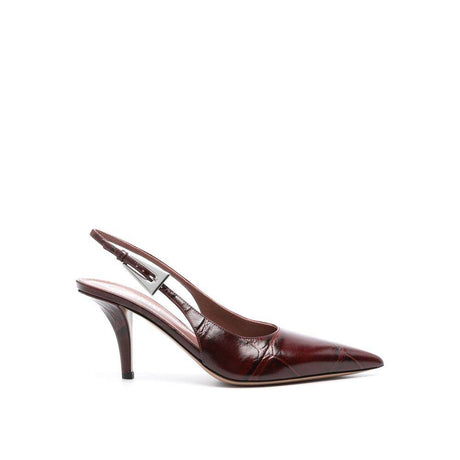 Paris Texas Jessica Leather Slingback Pumps - Hilstor