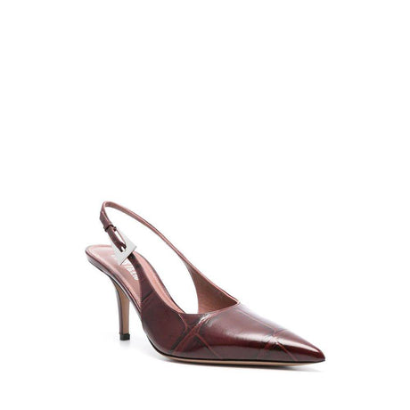 Paris Texas Jessica Leather Slingback Pumps - Hilstor