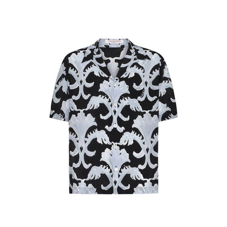 Valentino Garavani Metamorphos Wall Print Bowling Shirt - Hilstor