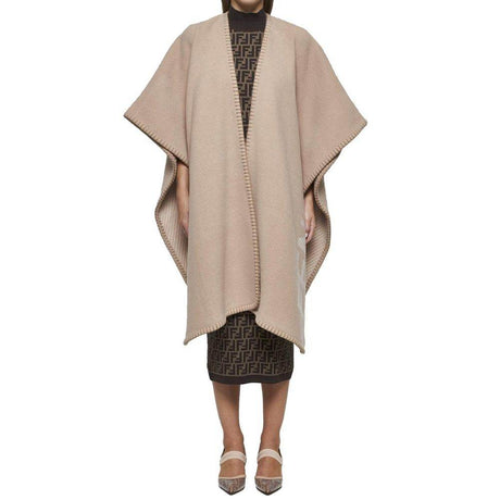 Fendi Wool And Cashmere Poncho - Hilstor