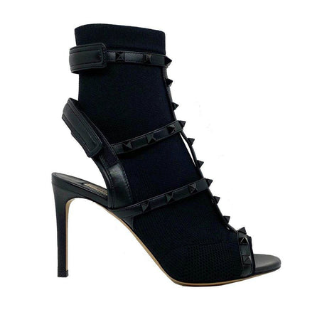 Valentino Garavani Valentino Rockstud Sock Heel Sandals - Hilstor