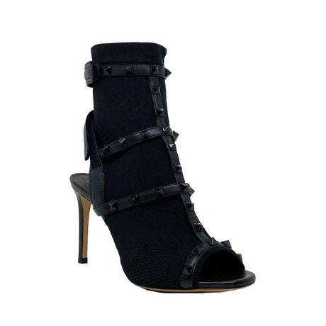 Valentino Garavani Valentino Rockstud Sock Heel Sandals - Hilstor