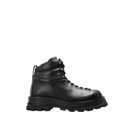 Jil Sander Leather Ankle Boots - Hilstor