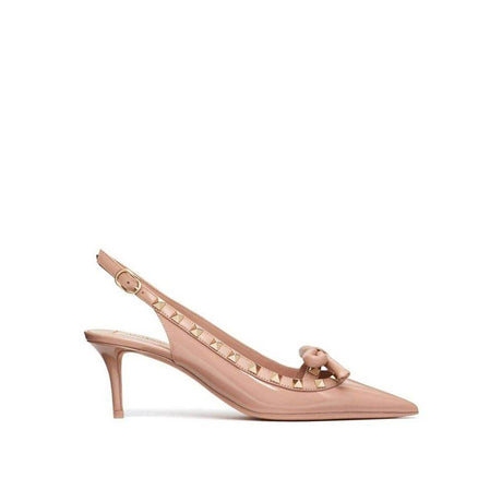 Valentino Garavani Leather Slingback Pumps - Hilstor