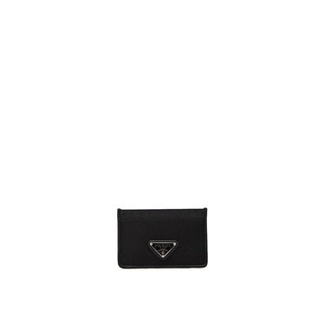 Prada Nylon And Leather Card Holder - Hilstor