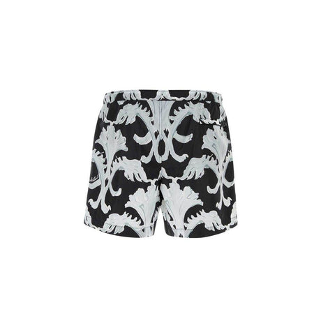 Valentino Metamorphos Wall-Print Swim Shorts - Hilstor