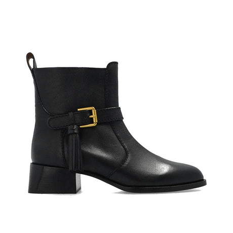See By Chloé Lory Leather Ankle Boots - Hilstor