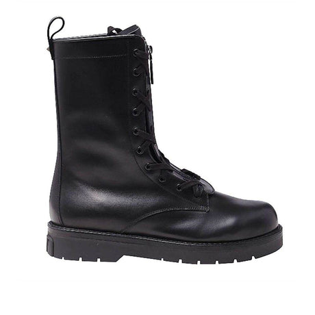 Valentino Garavani Combat Leather Boots - Hilstor