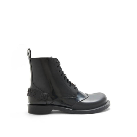 Loewe Leather Lace-Up Boots - Hilstor