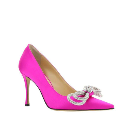 MACH & MACH Double Bow Satin Pumps - Hilstor