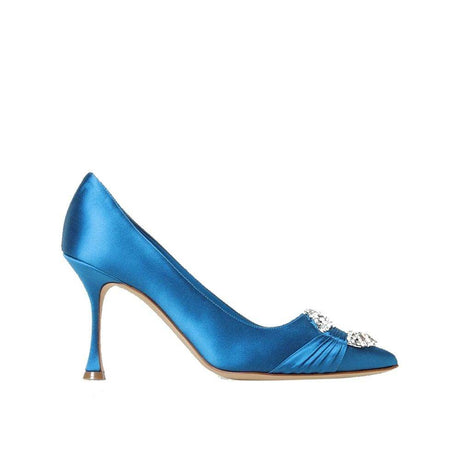 Manolo Blahnik Maida 090 Satin Pumps - Hilstor
