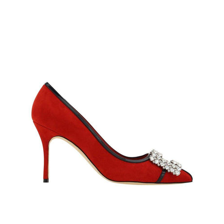 Manolo Blahnik Tuberian 90 Suede Pumps - Hilstor