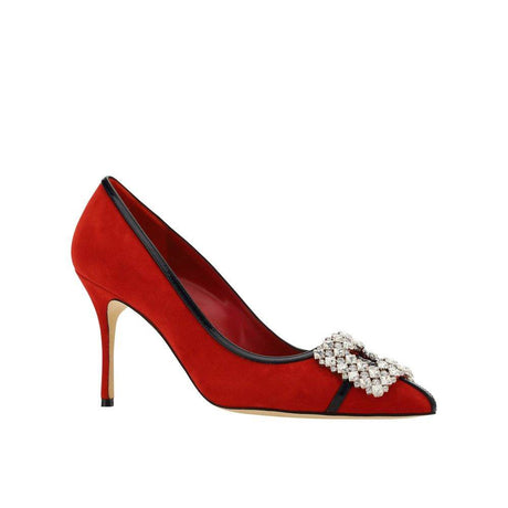 Manolo Blahnik Tuberian 90 Suede Pumps - Hilstor