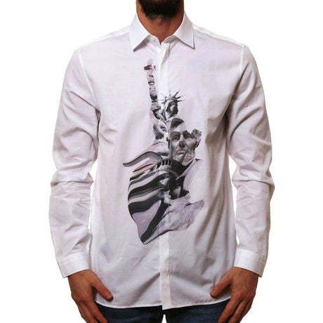Neil Barrett State Of Liberty Cotton Shirt - Hilstor