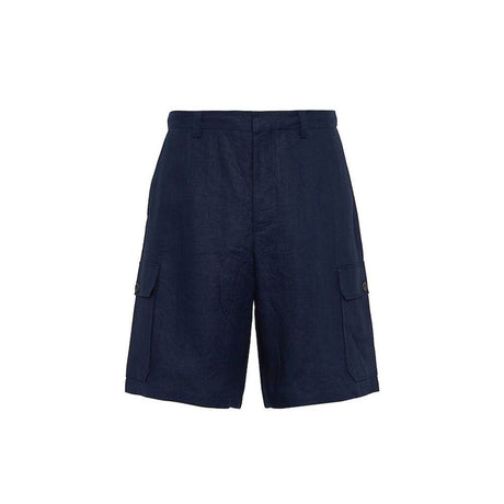 Prada Linen Bermuda - Hilstor