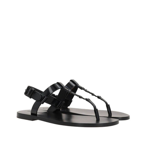 Saint Laurent Cassandre 05 Flat Sandals - Hilstor