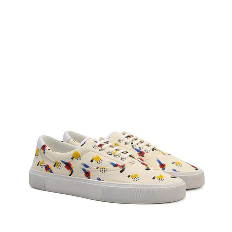 Saint Laurent Printed Canvas Sneakers - Hilstor