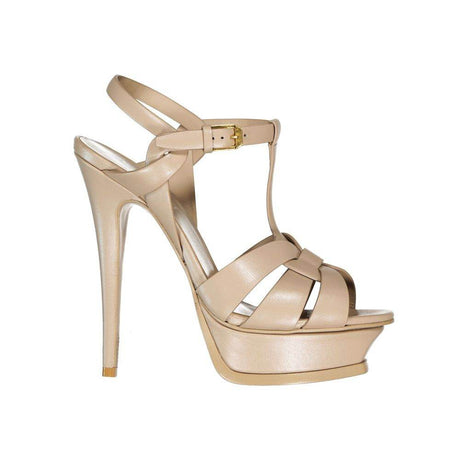 Saint Laurent Tribute Leather Sandals - Hilstor
