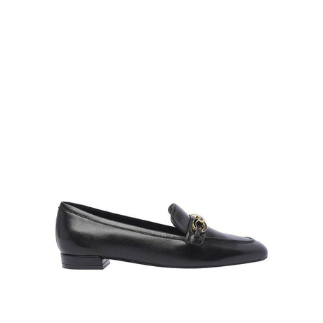 Stuart Weitzman Signature Square Leather Loafers - Hilstor