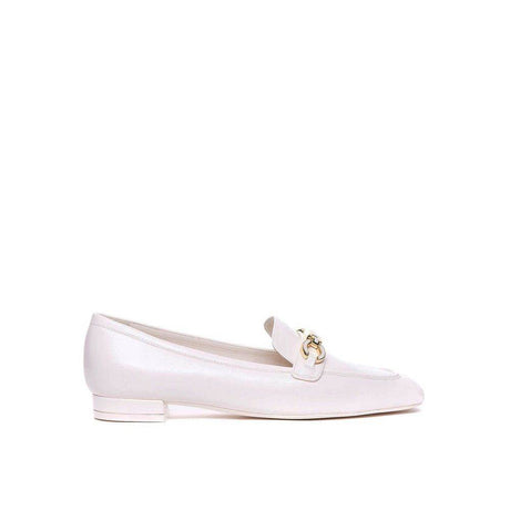 Stuart Weitzman Signature Square Leather Loafers - Hilstor