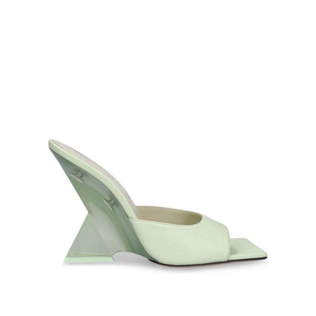 The Attico Cheope 105 Leather Sandals - Hilstor
