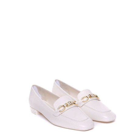 Stuart Weitzman Signature Square Leather Loafers - Hilstor