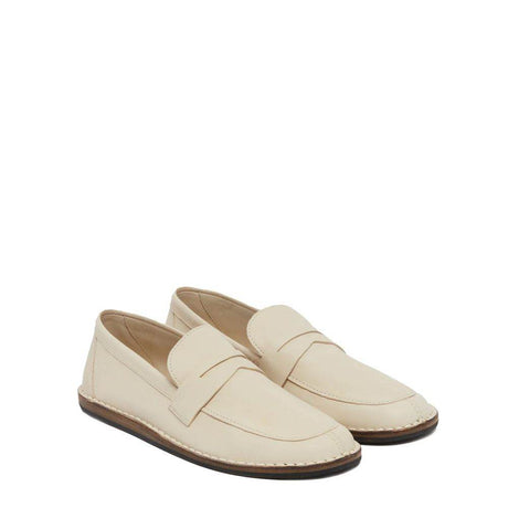The Row Cary Leather Loafers - Hilstor